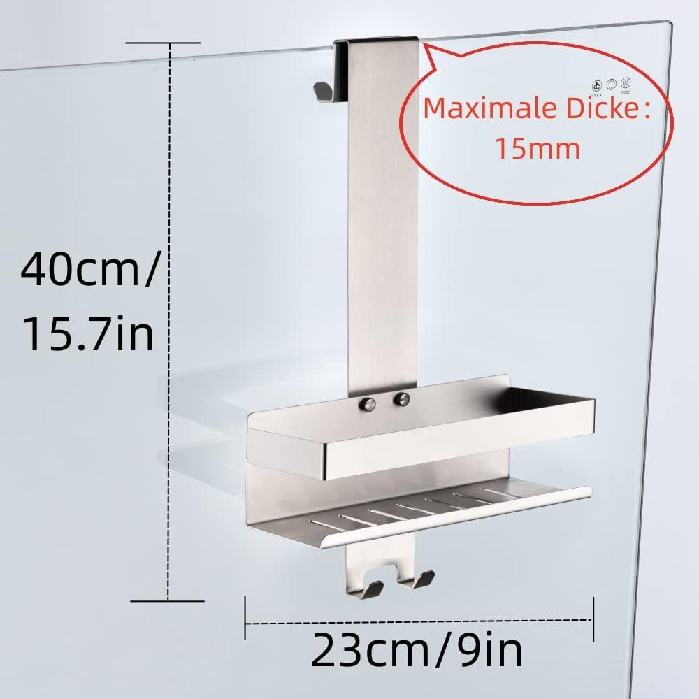 Detalle 1 de KigKog K07-23BNGL mensola doccia 40 cm