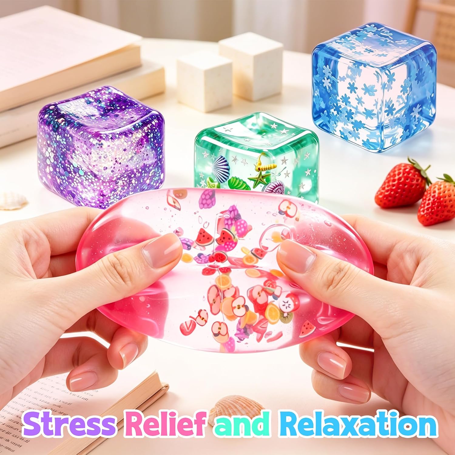 Detalle 2 de Cube Stress Balls 4-Piece Set