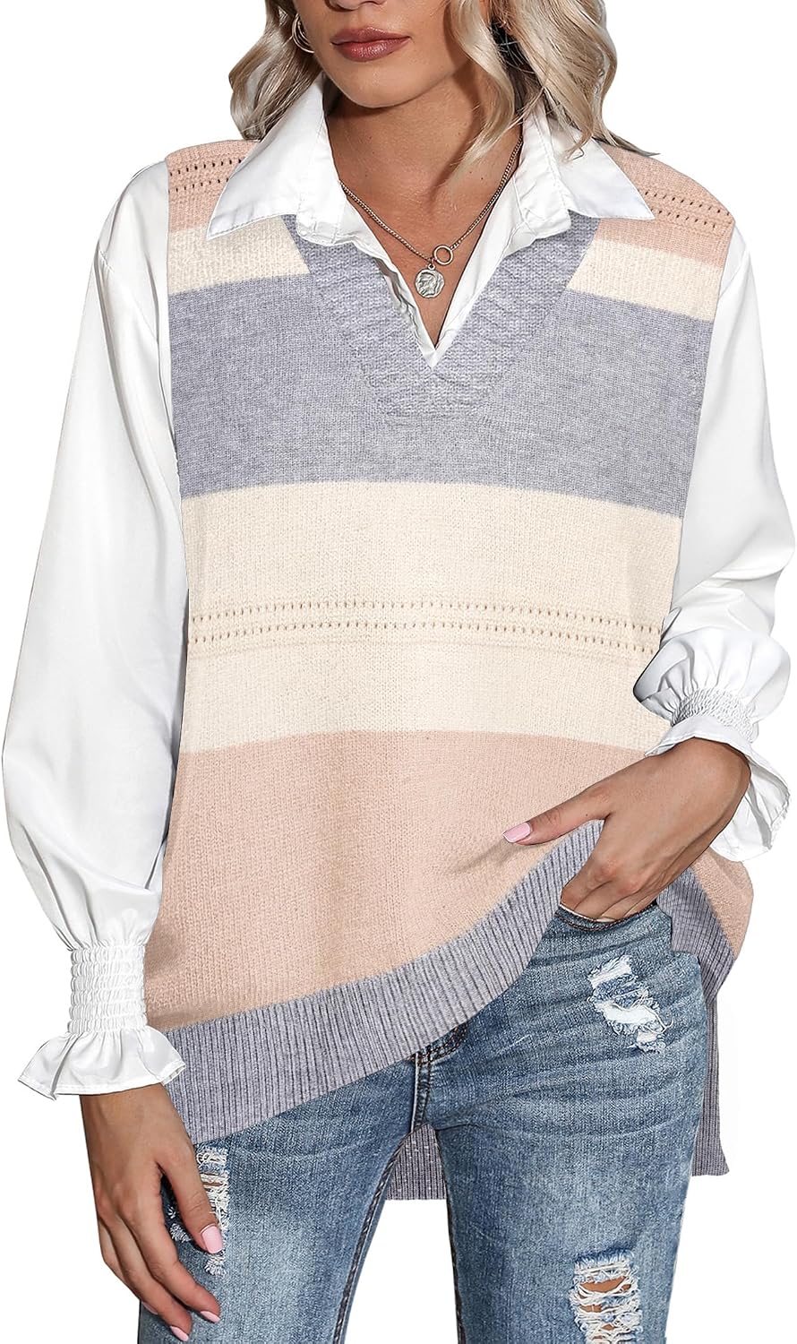 Thumbnail 6 de Zeagoo Sweater Vest, Oversized