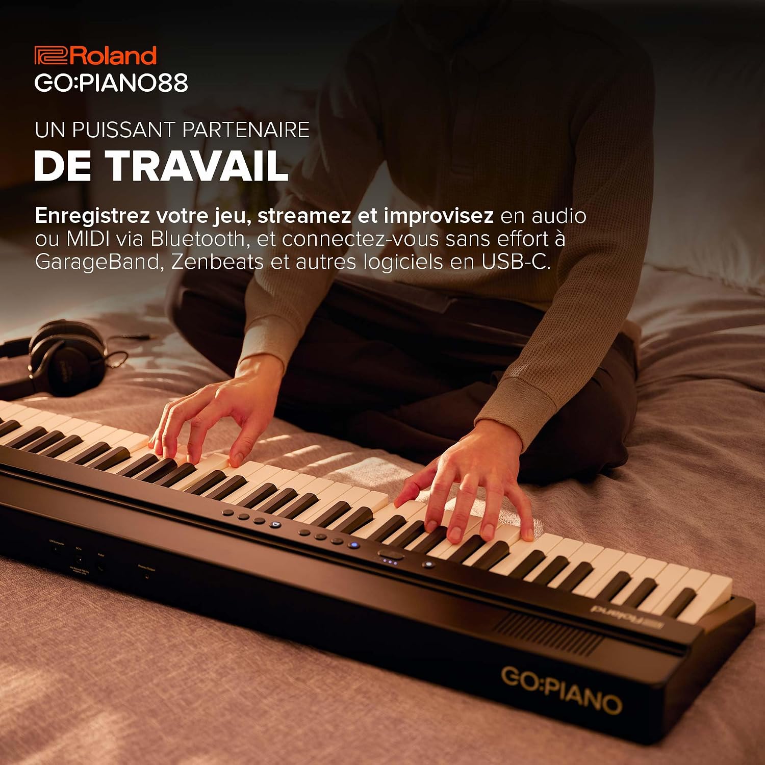 Detalle 1 de Roland GO:PIANO88 GO-88PX digitale piano met 88 toetsen, Bluetooth en MIDI
