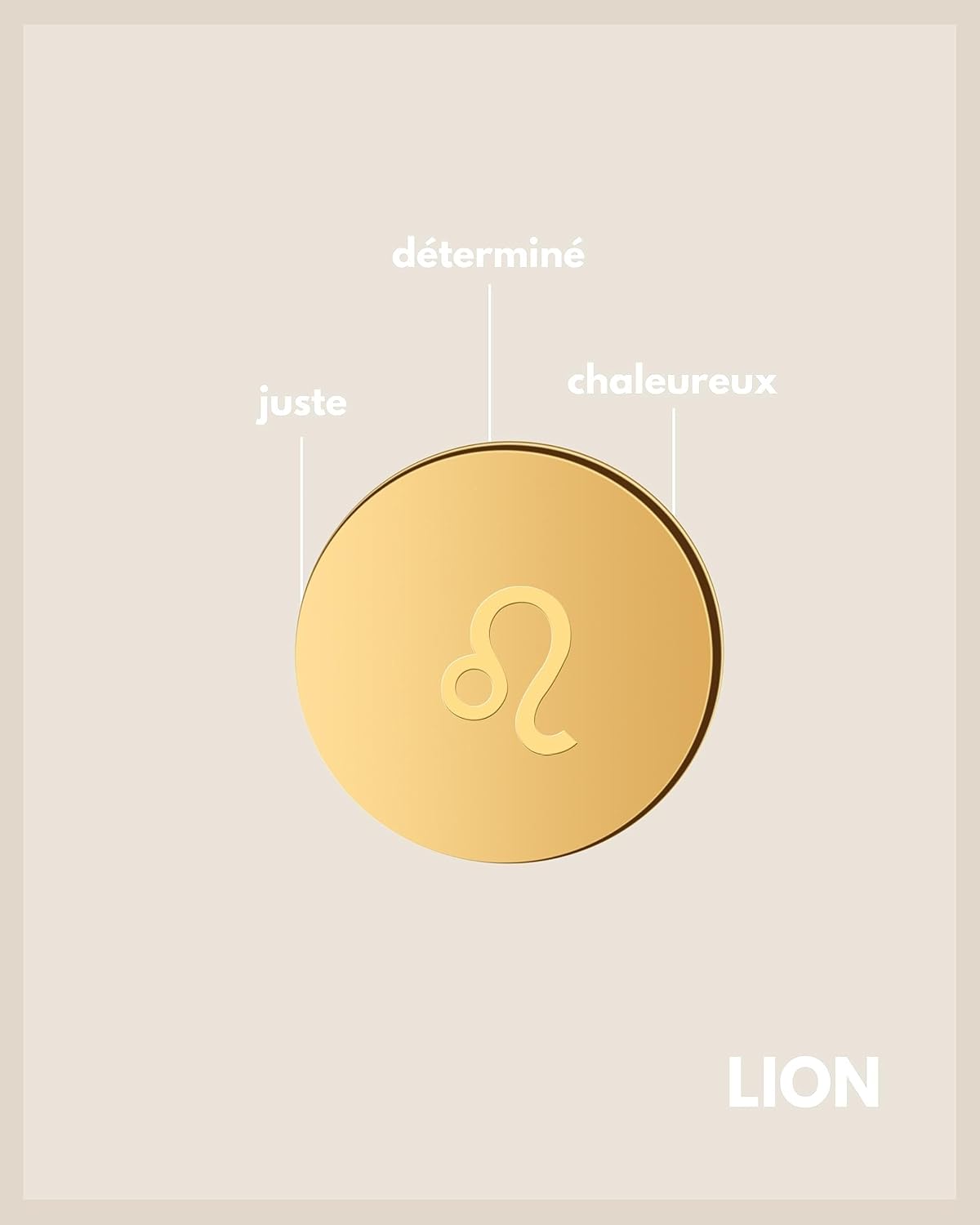 Detalle 2 de Collier zodiaque Good.Designs, acier, 12 signes