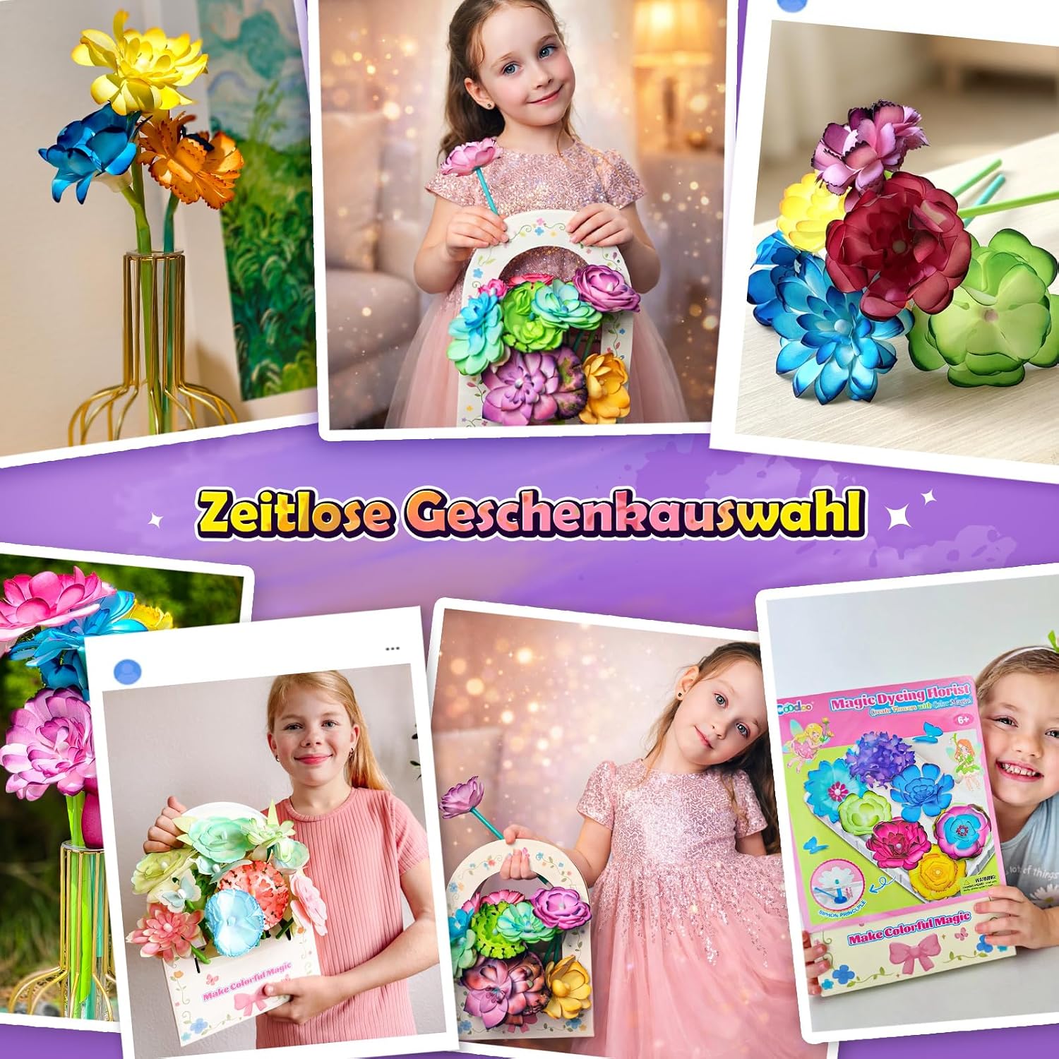Detalle 2 de Coodoo DIY Blumen Bastelset ab 3 Jahren