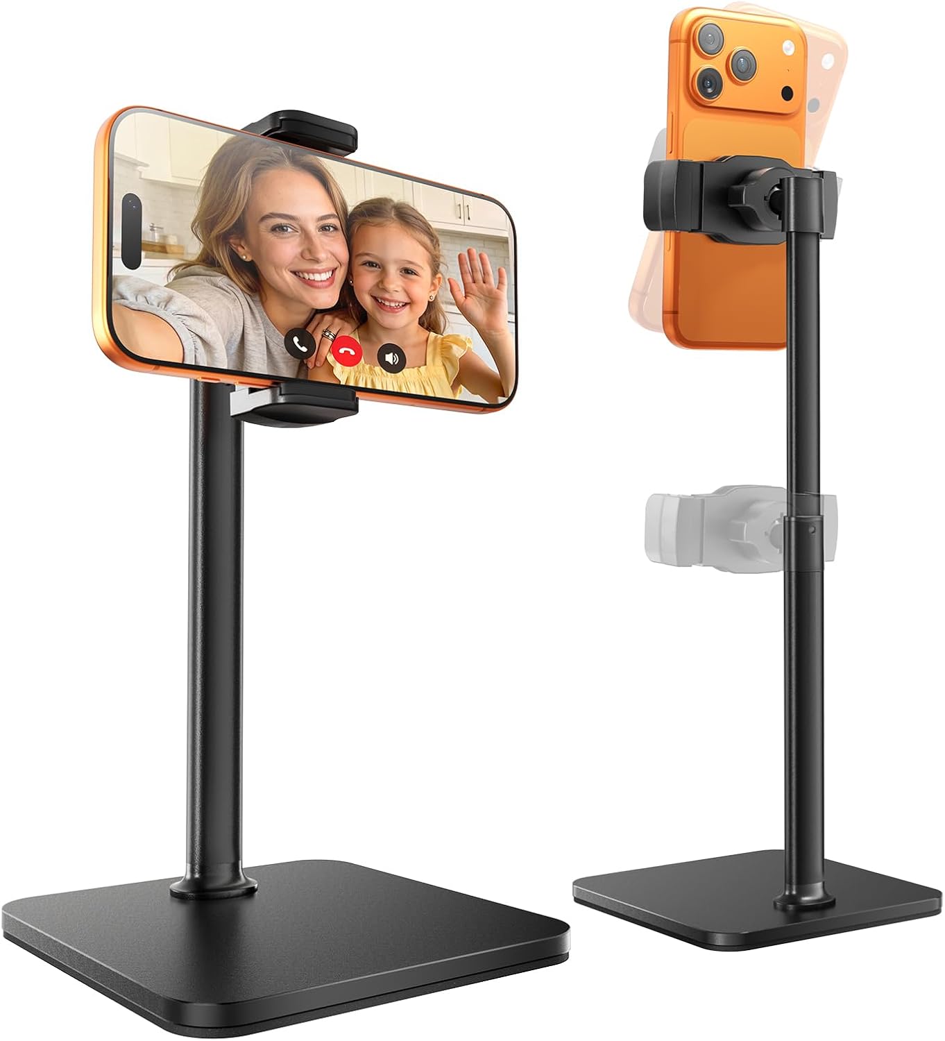tounee Desk Phone Stand: Height-Adjustable 8-11" for Hands-Free Recording and Streaming