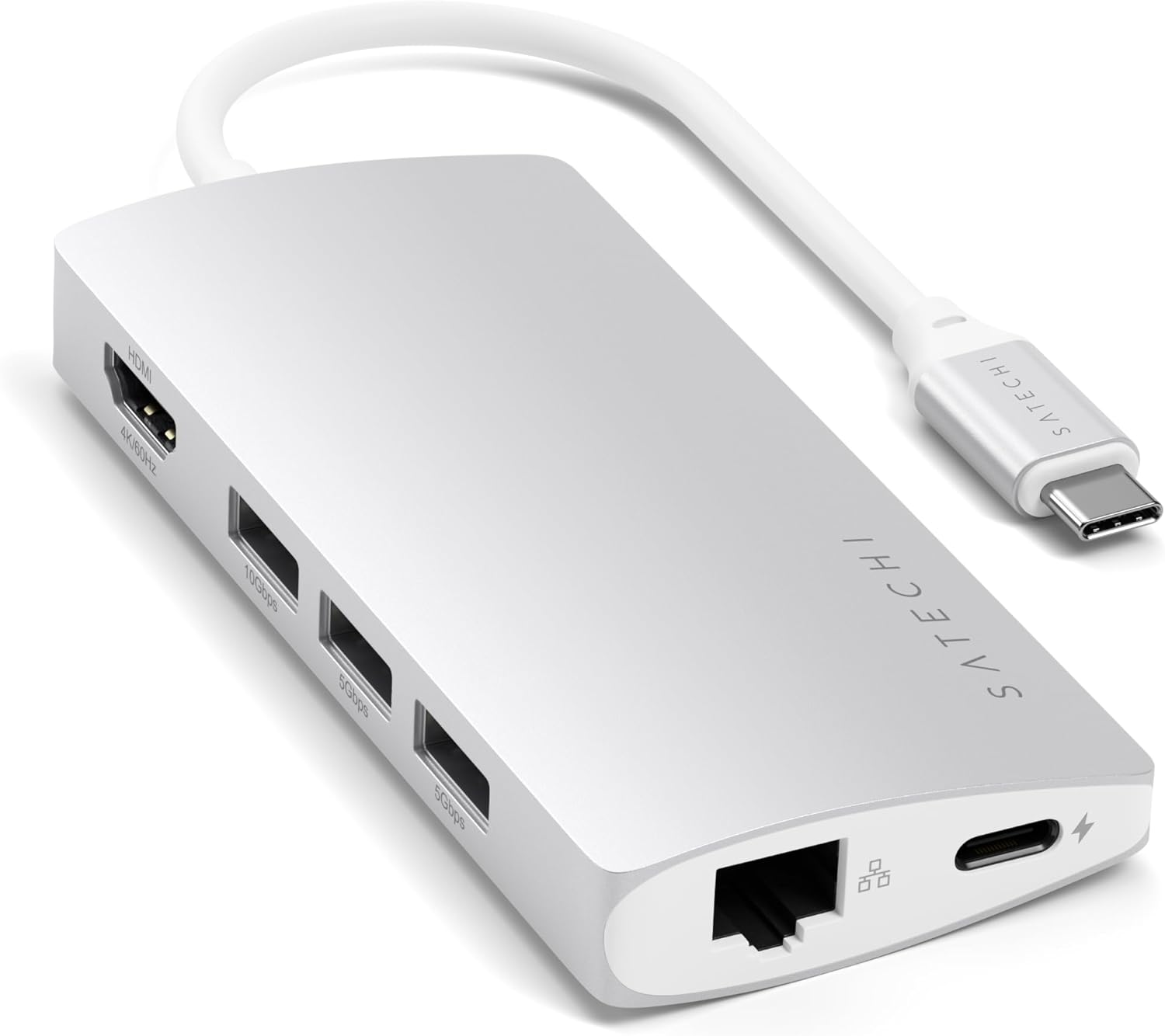 Thumbnail 6 de SATECHI 8-in-1 Multiport-Hub V2 mit Ethernet, HDMI 4K/60 Hz & 60 W PD-Laden – Space Grau