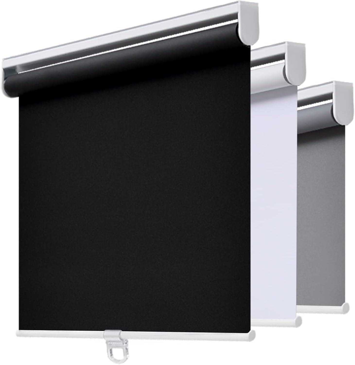 Detalle de AOSKY Cordless Roller Shades Blackout Blinds (34" W x 72" H) – Safe, Energy-Saving Window Coverings for Home and Office