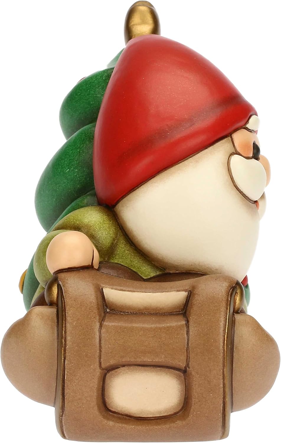 Detalle de THUN Gnomo Oliver su slitta con albero 13,6×10,3×18,8 cm