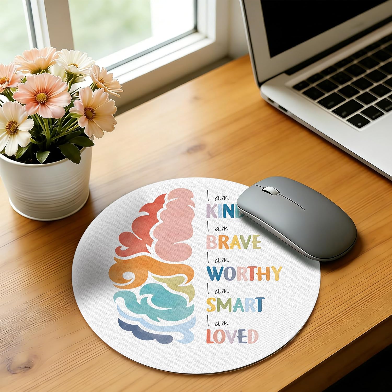 Thumbnail 1 de WOOGCHEIR Mouse Pad, 7.9 x 7.9 Inch