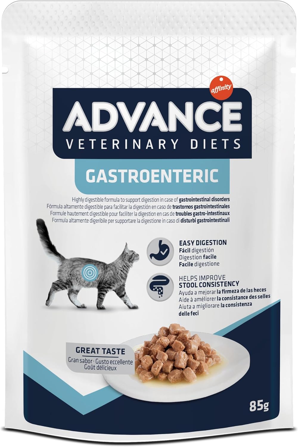 Detalle de Advance Veterinary Diets Gastroenteric Cibo Umido per Gatti Multipack 12 bustine da 85g