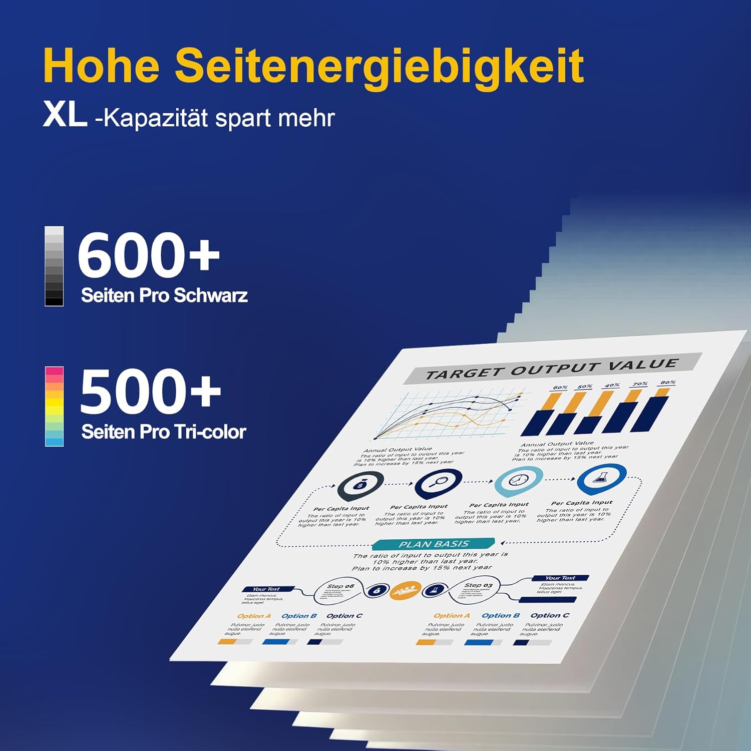 Thumbnail 3 de ColorKing 540XL 541XL Multipack 600 Seiten 🖨️