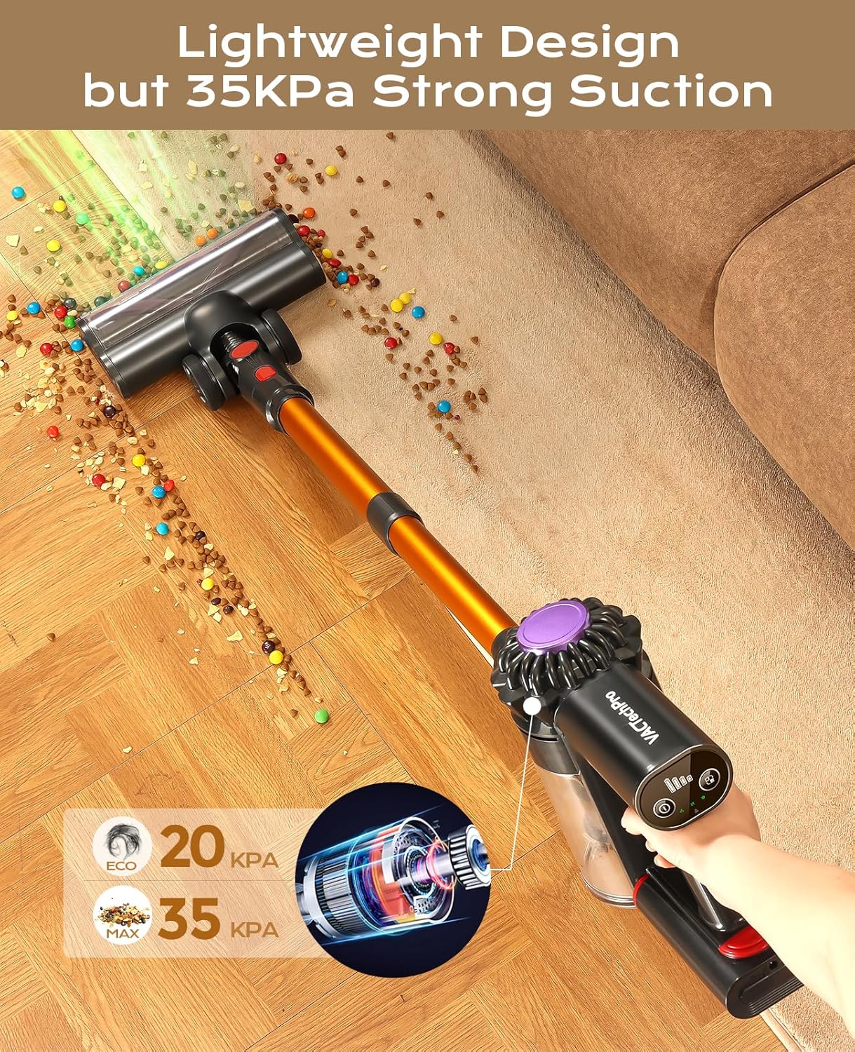 Thumbnail 1 de VACTechPro Cordless Vacuum 35KPA, 45 mins runtime 🧹