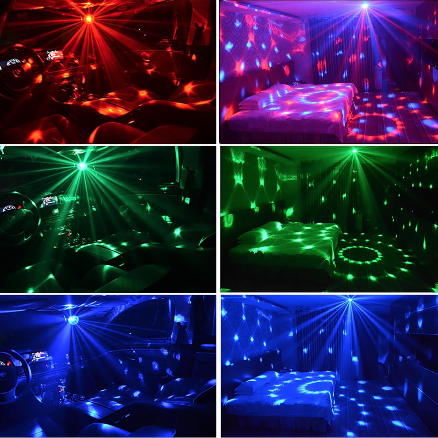 Thumbnail 3 de Disco Ball Light mini LED party strobe 1x 🎉