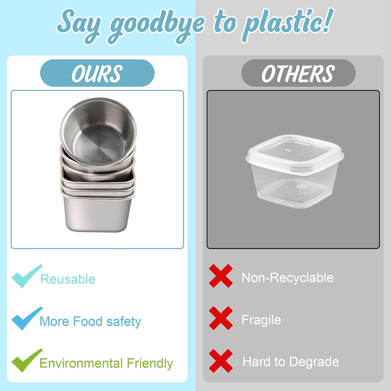 Thumbnail 6 de Stainless Steel Salad Dressing Containers