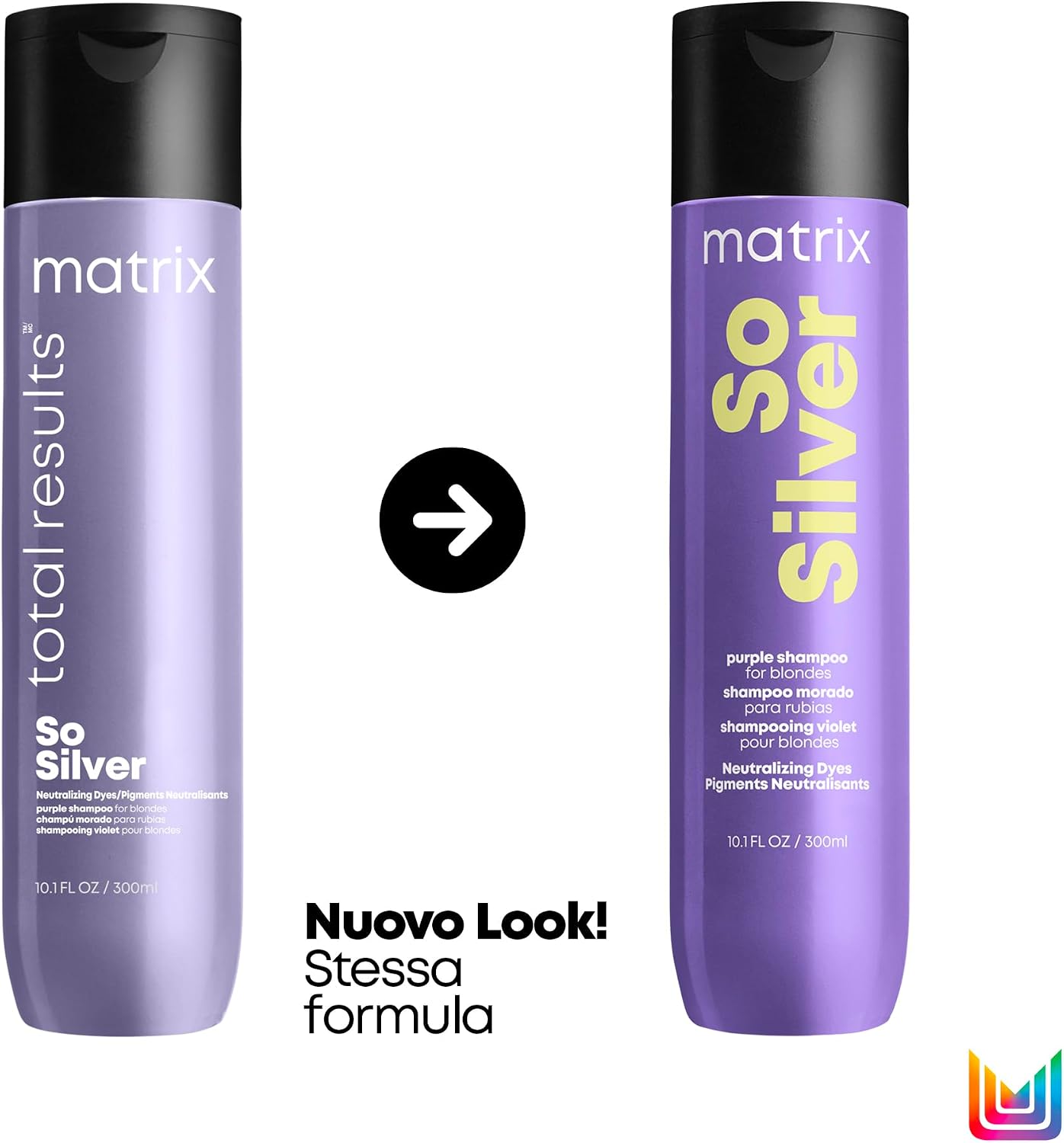 Thumbnail 1 de Matrix Shampoo Neutralizzante Anti-Giallo per Capelli Biondi, Platino e Grigi – Total Results So Silver, 300 ml