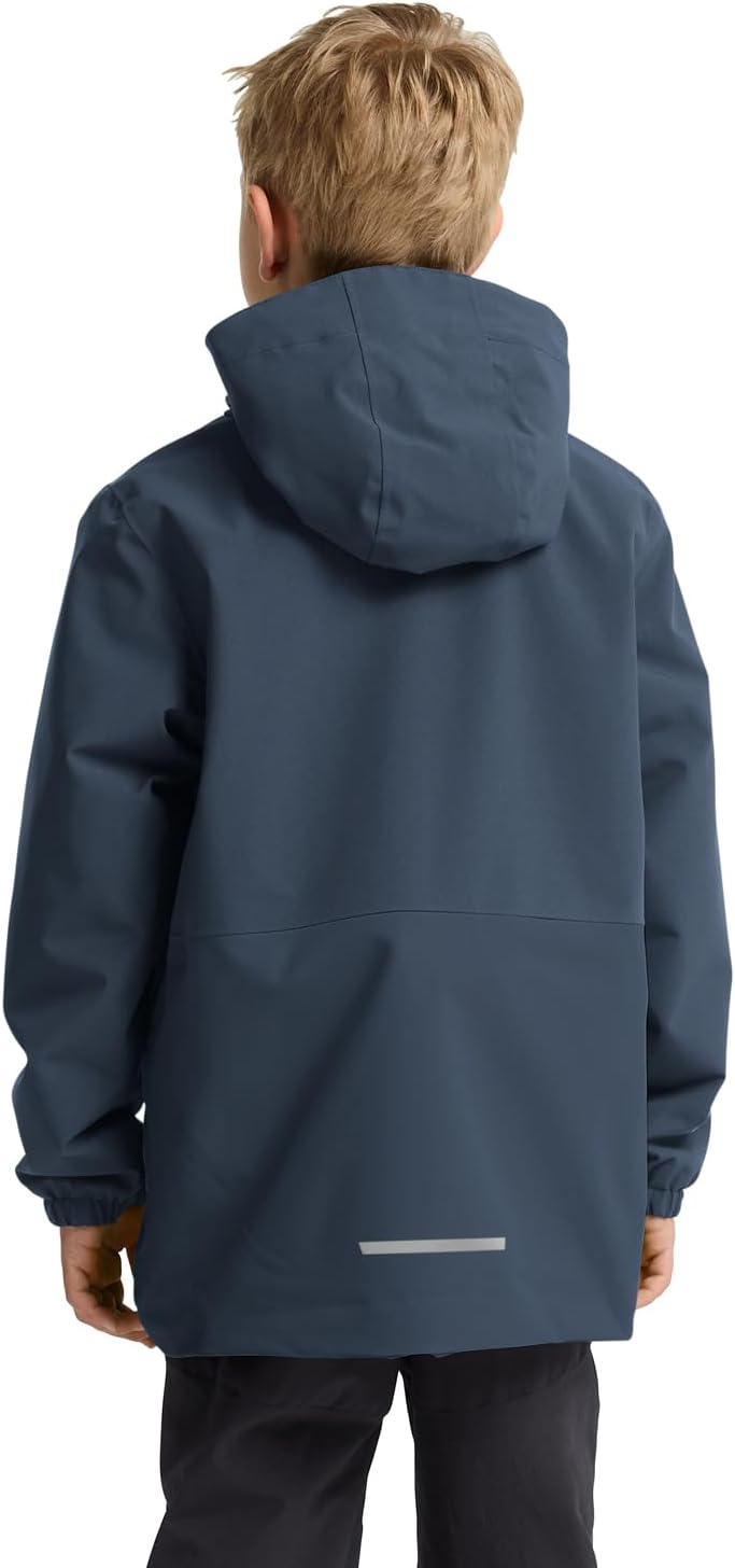 Detalle de Jack Wolfskin Jungen New Snowy Days Jkt K Jacket – Winterjacke mit Fleece-Futter und wetterfesten Reißverschlüssen