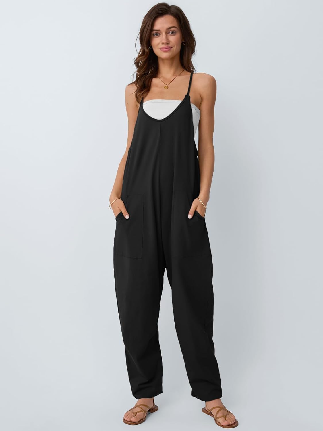 Detalle 2 de AUTOMET Jumpsuits Casual Cotton Spaghetti Strap