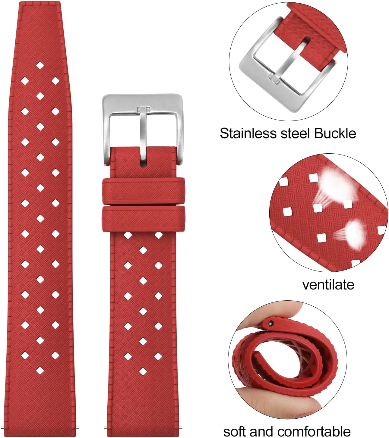 Thumbnail 3 de Fkm Gummi Uhrenarmband 20/22mm