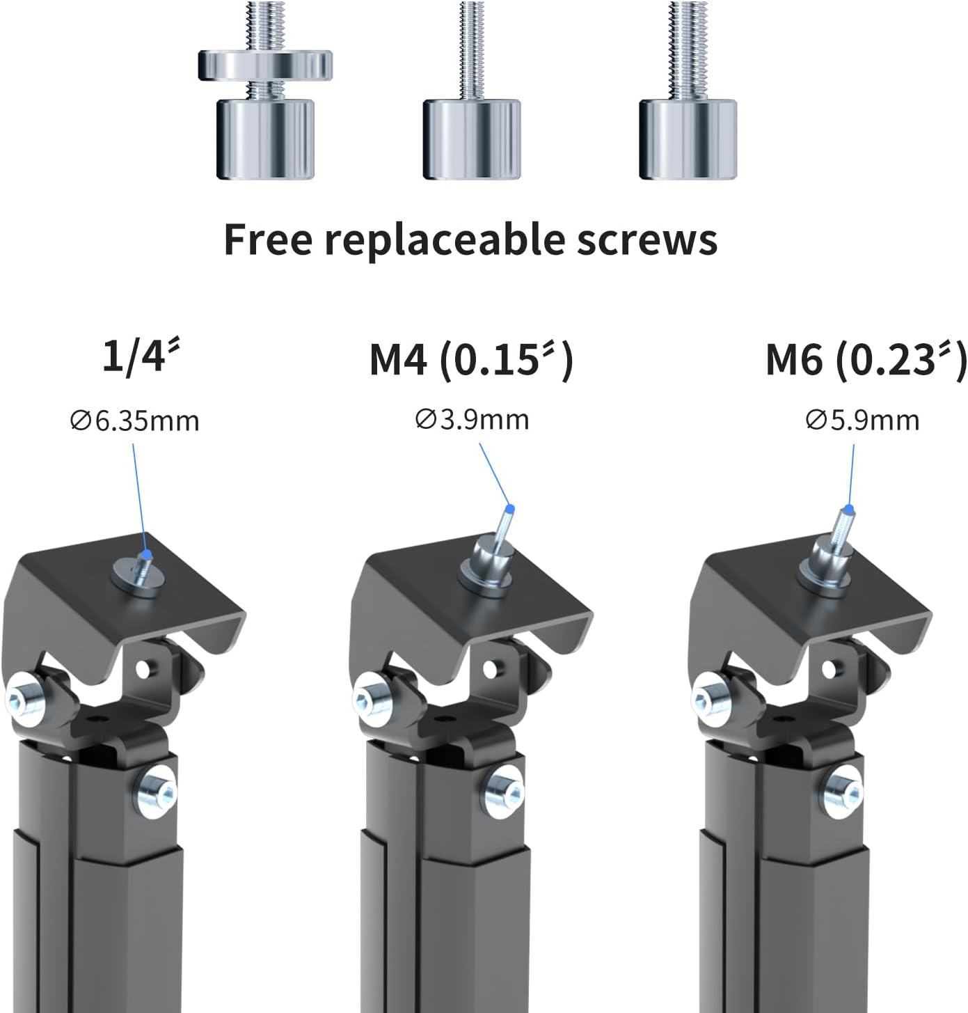 Thumbnail 2 de Suptek Universal Ceiling/Wall Projector Mount with 533mm Extendable Pole & Thread Adapters (up to 13.6kg)
