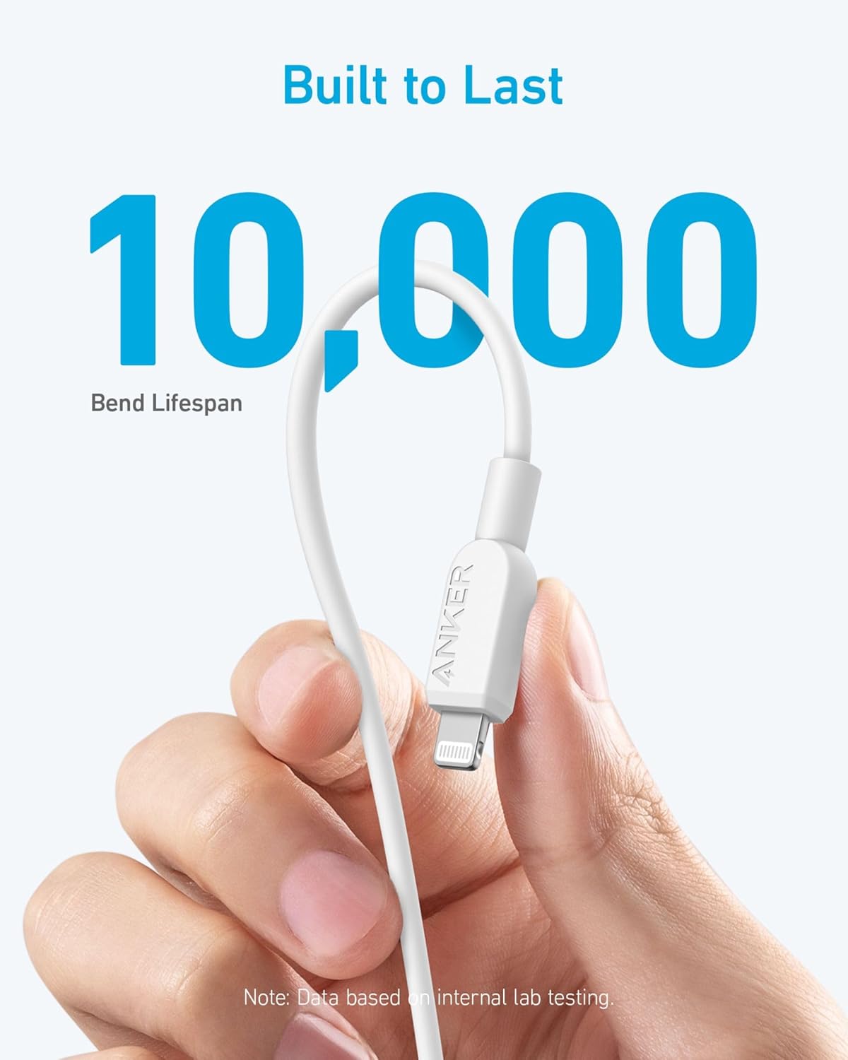 Detalle de Anker 310 cable USB-C a Lightning 90 cm