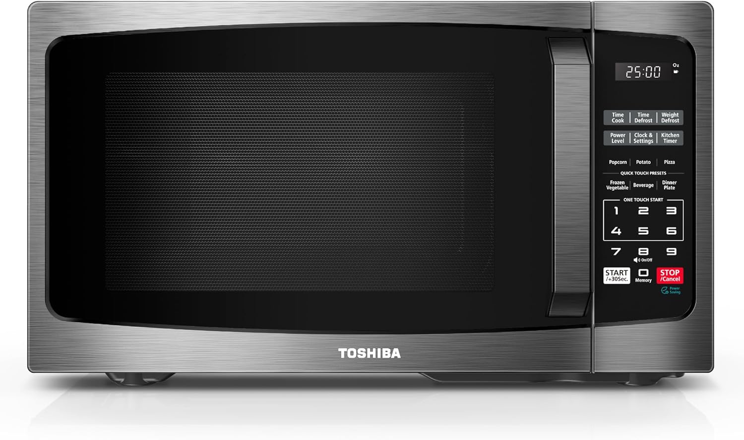 TOSHIBA ML-EM09PA Small 0.9 Cu Ft Microwave 900W 🍽