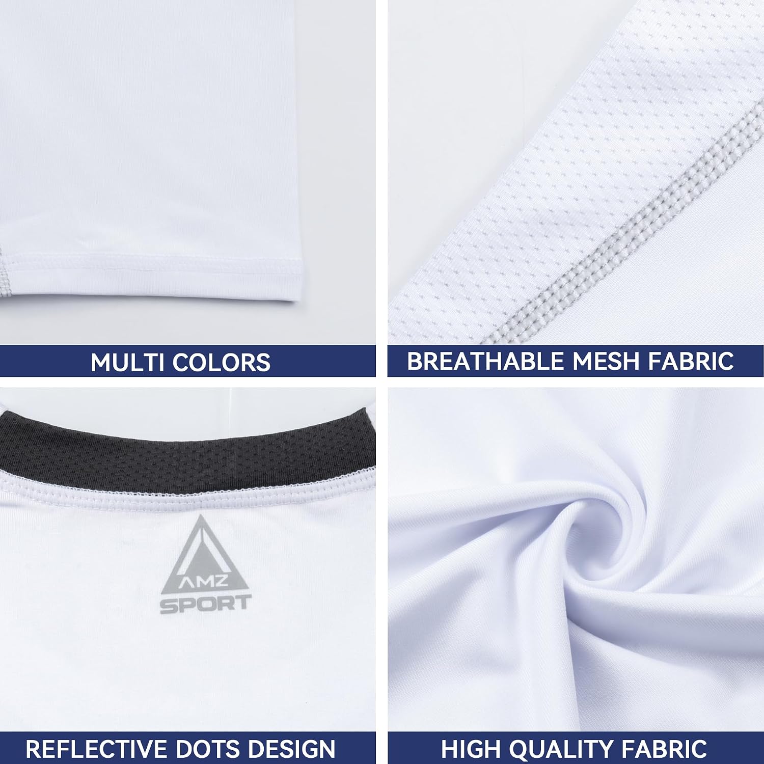 Detalle de AMZSPORT maglietta compression uomo, 5% più pressione