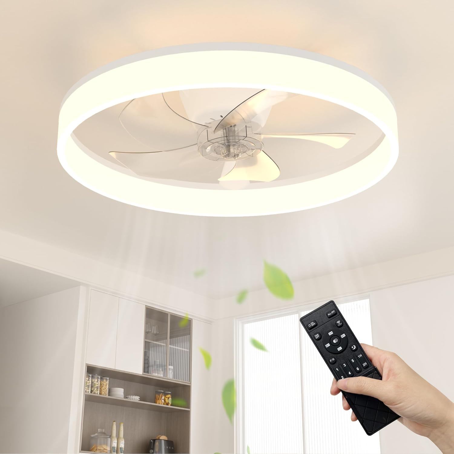 Thumbnail 6 de NIORSUN 60cm smart LED ceiling fan with lights and remote (6 speeds, 3 colour temperatures)