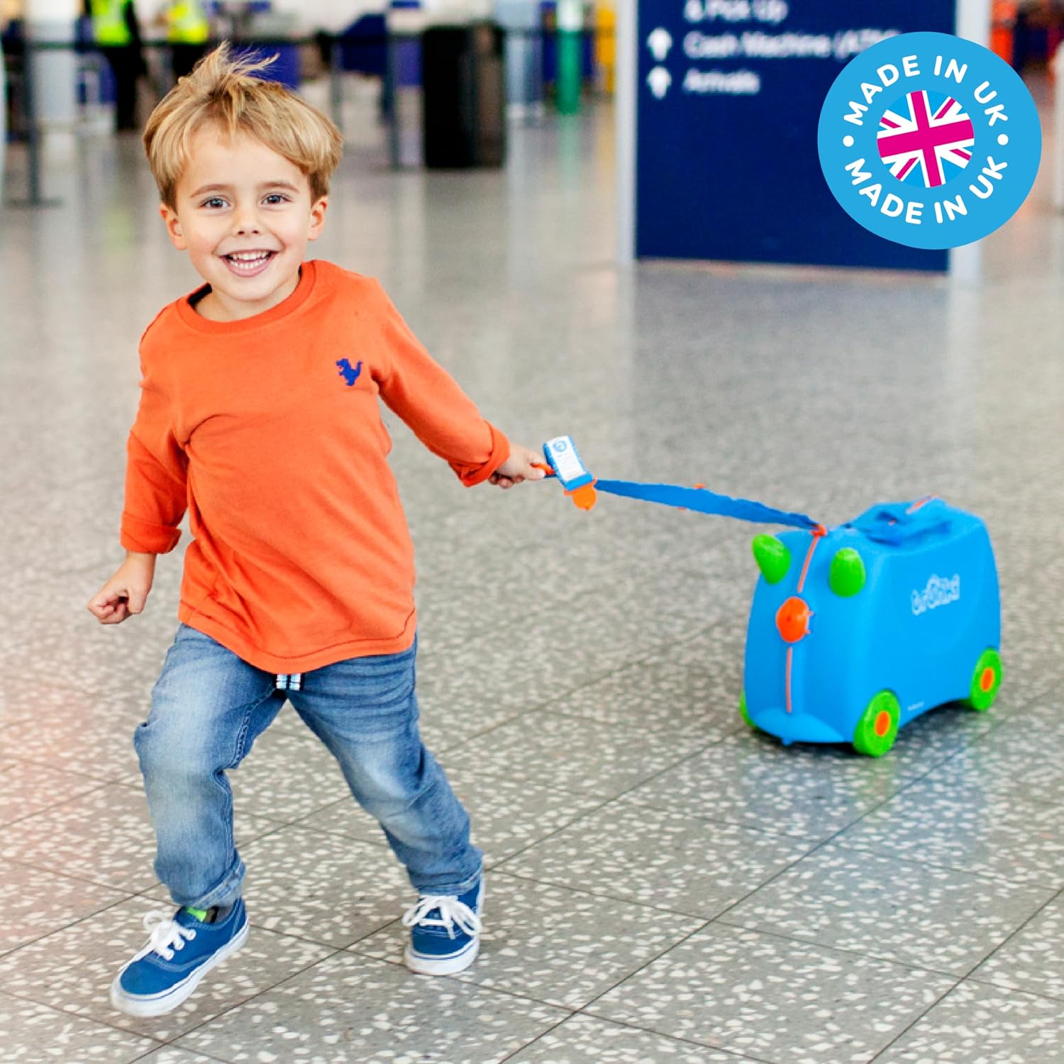 Thumbnail 6 de Trunki Der originale Kinderkoffer zum Draufsitzen – 18 L Handgepäck, befahrbarer Hartschalen Reisekoffer mit Rollen