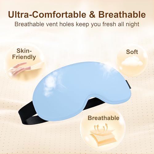 Detalle 2 de Gritin 100% Blackout Sleep Eye Mask – Side Sleepers Friendly