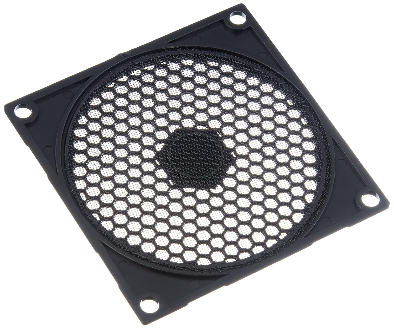 Detalle de SilverStone SST-FF81B fläktgaller med dammfilter, 80 mm, svart