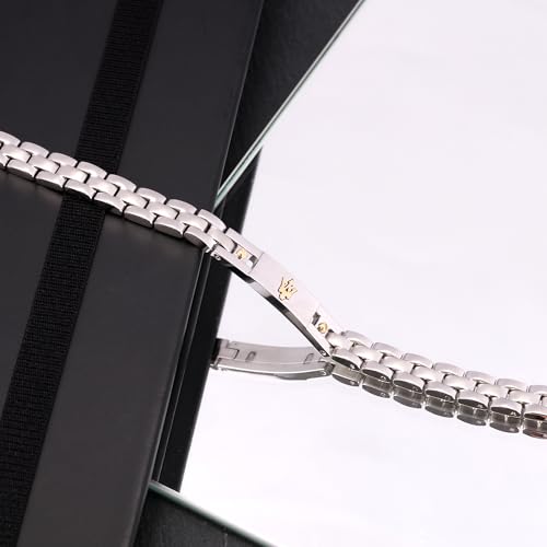 Thumbnail 6 de Maserati JEWELS Bracciale Uomo in Acciaio Placcato Oro JM420ATH05