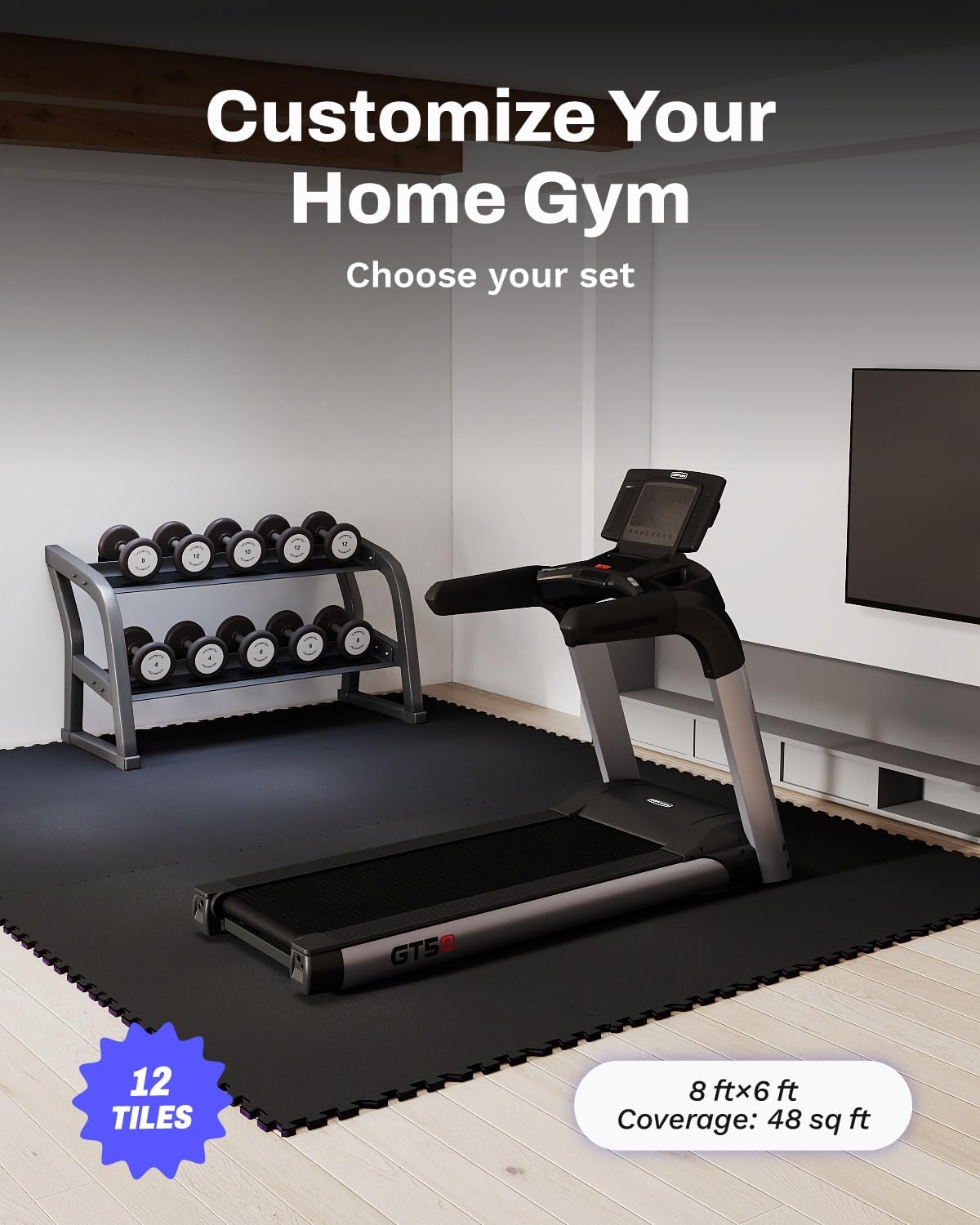 Thumbnail 3 de AIRHOP 0.79in Thick 48 Sq Ft Exercise Mats