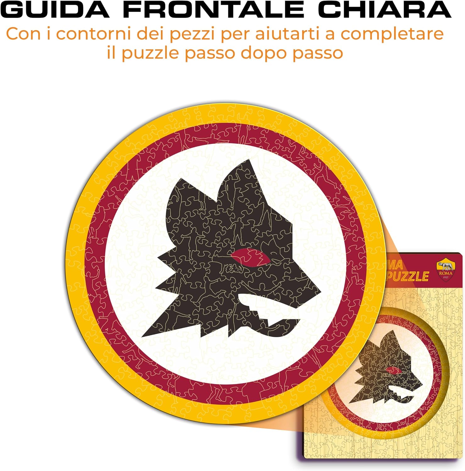 Thumbnail 6 de Iconic Puzzles Roma Lupetto, puzzle di legno S da 150 pezzi a licenza ufficiale