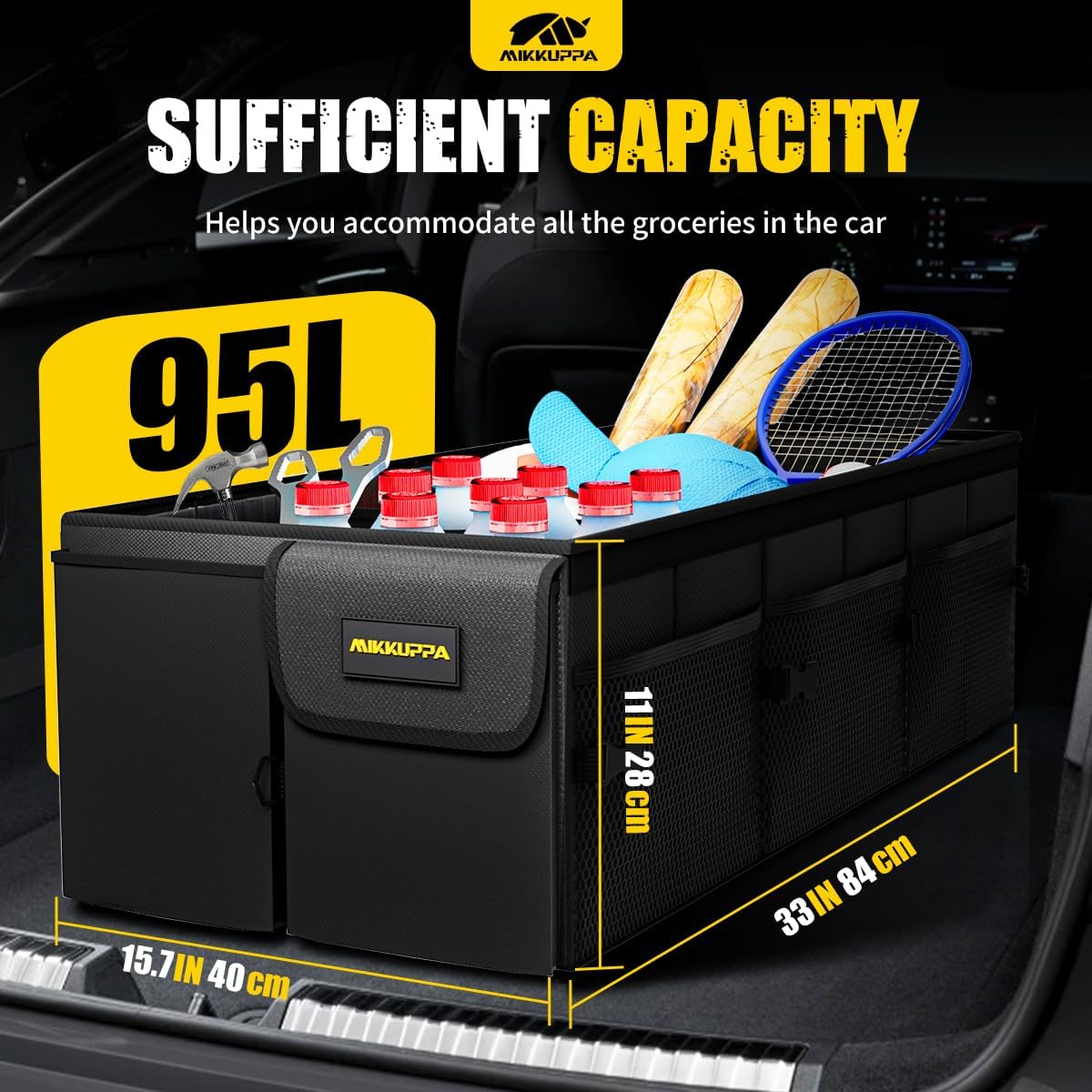 Thumbnail 1 de MIKKUPPA 95L Trunk Organizer