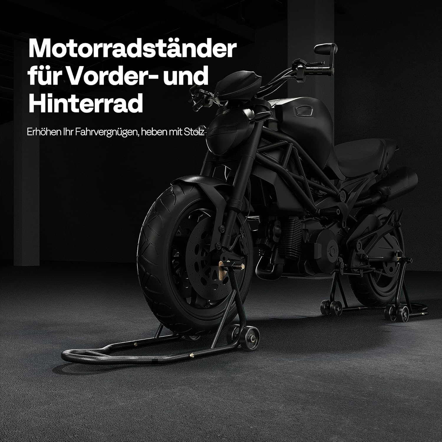 Thumbnail 1 de SPECSTAR Robuster Motorrad-Hinterradheber bis 400 kg (Universal, verstellbar, Paddock-Ständer-Combo)