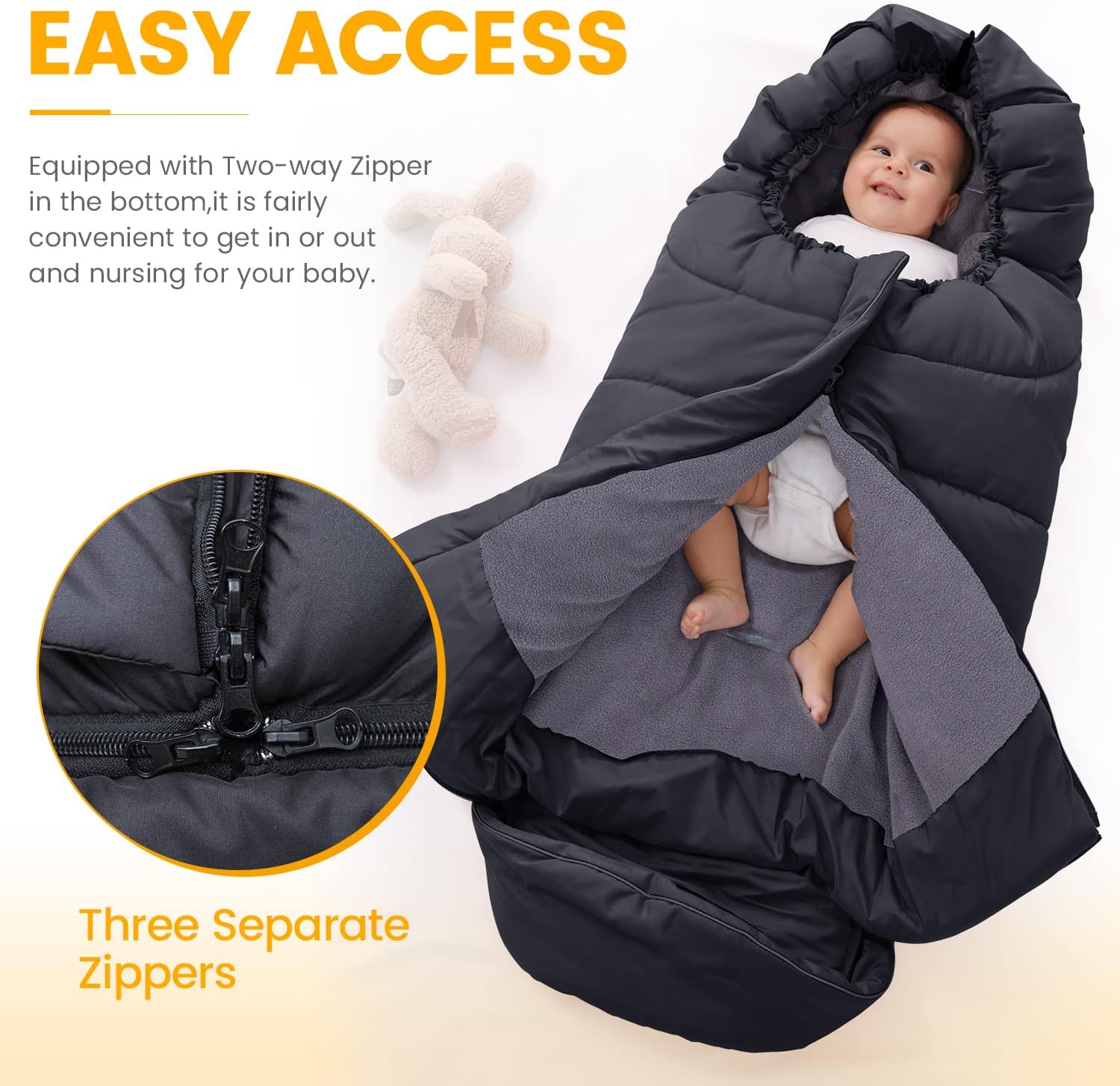 Thumbnail 3 de Orzbow Footmuff Universal for Pushchair, Large