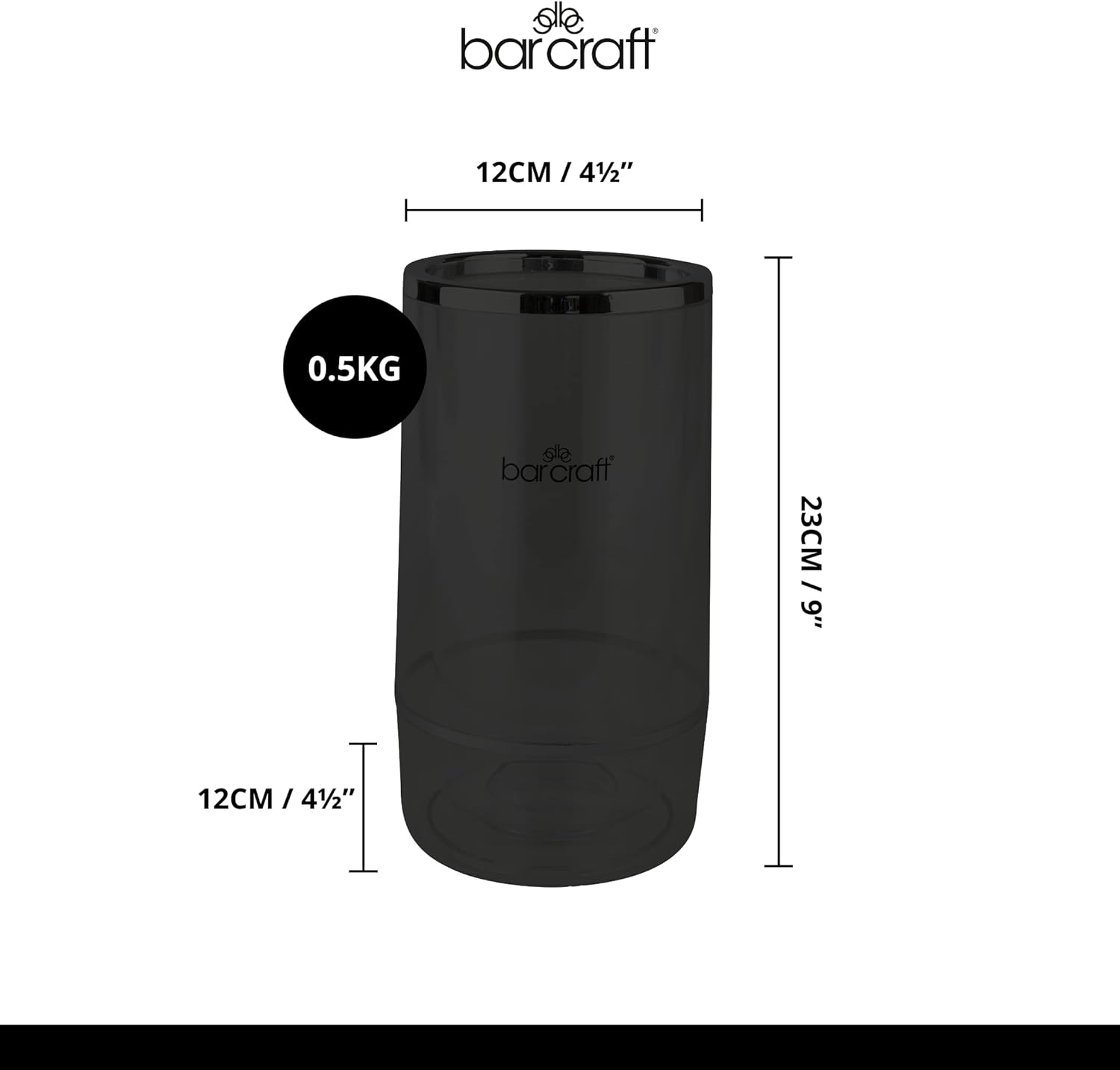 Thumbnail 2 de BarCraft Glacière à Vin isolée pour une bouteille – double paroi et détails chromés