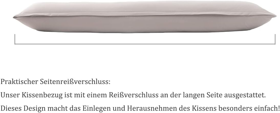 Thumbnail 4 de Nesture Seitenschläferkissen Bezug 40 x 145 2er Set