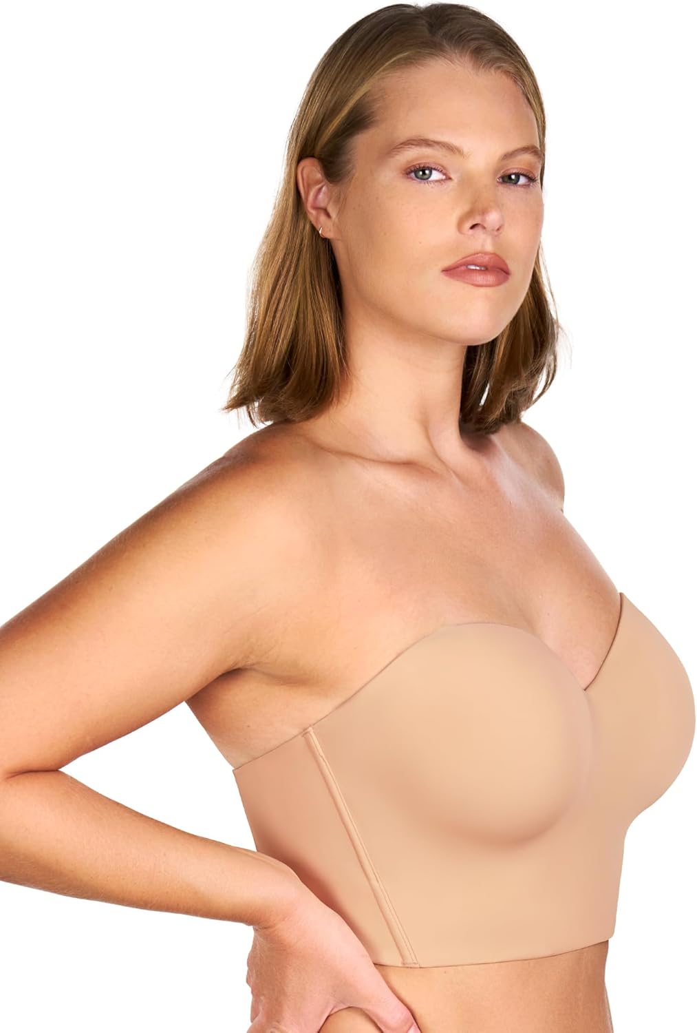 Thumbnail 2 de HSIA Longline Strapless Bra for Women with Anti-Slip Support Corset Design