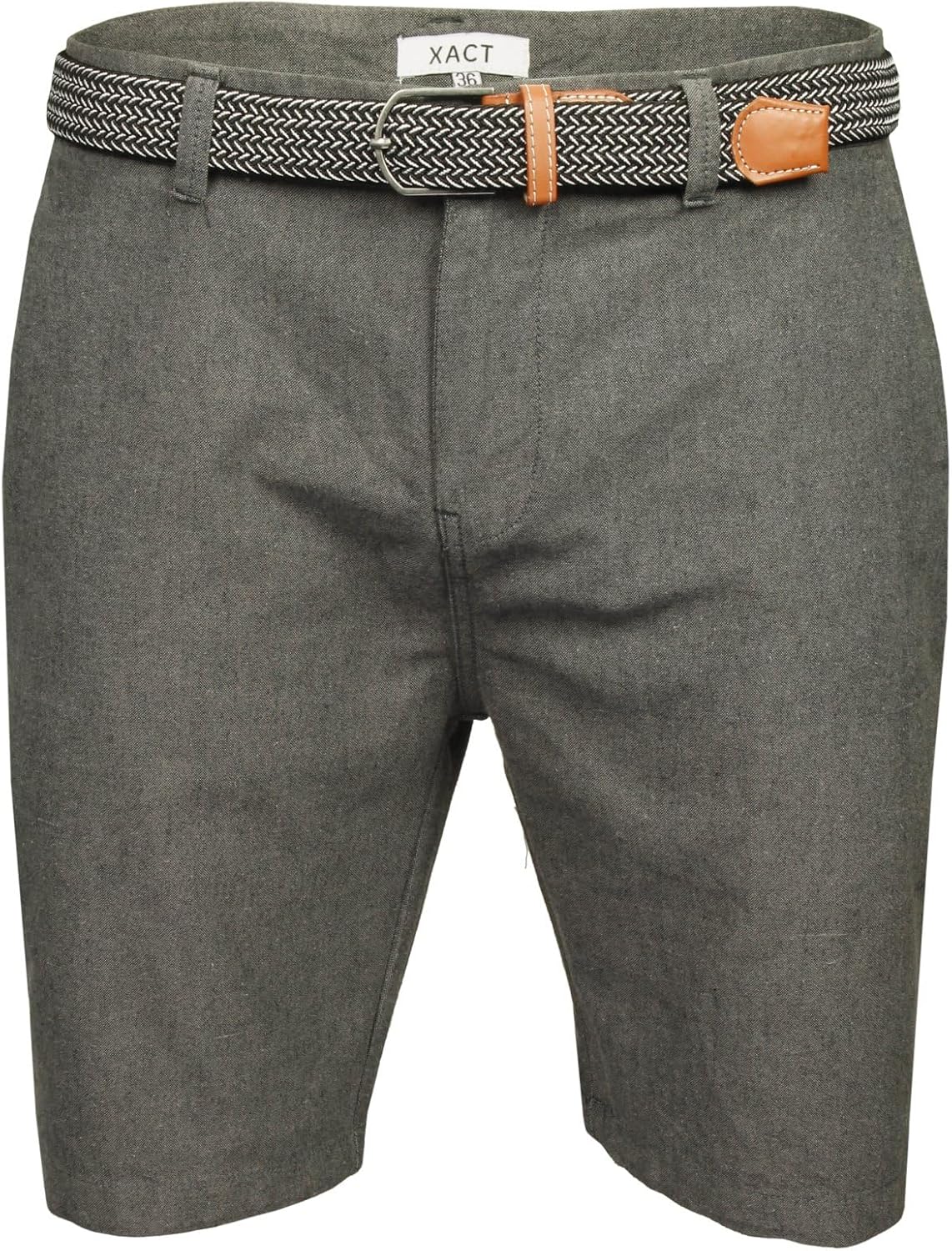 Thumbnail 4 de Xact Men's Cotton Oxford Chino Shorts with Belt, Regular Fit