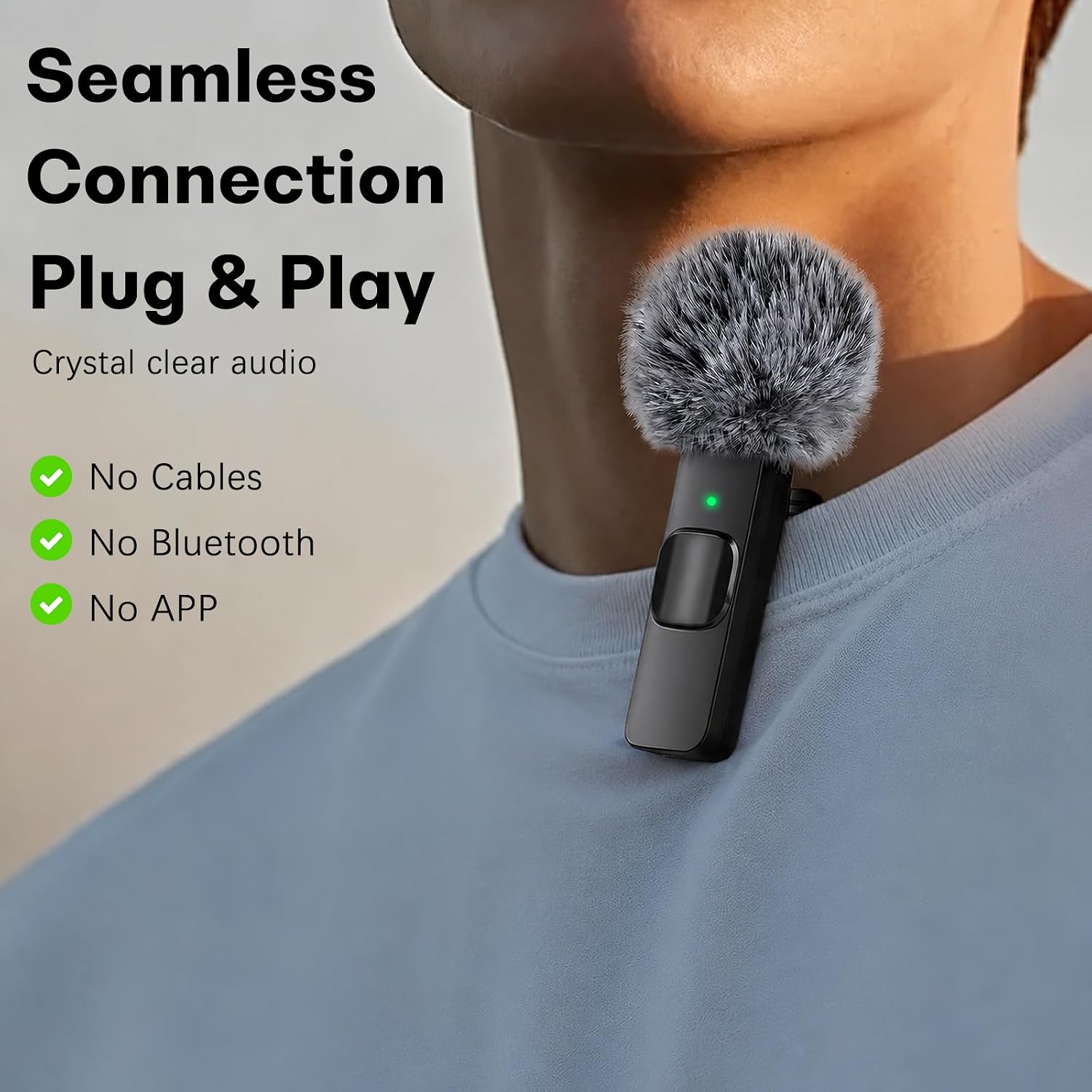 Thumbnail 2 de MAYBESTA WM351A Wireless Lavalier Microphone Kit with USB-C and Lightning Adapter