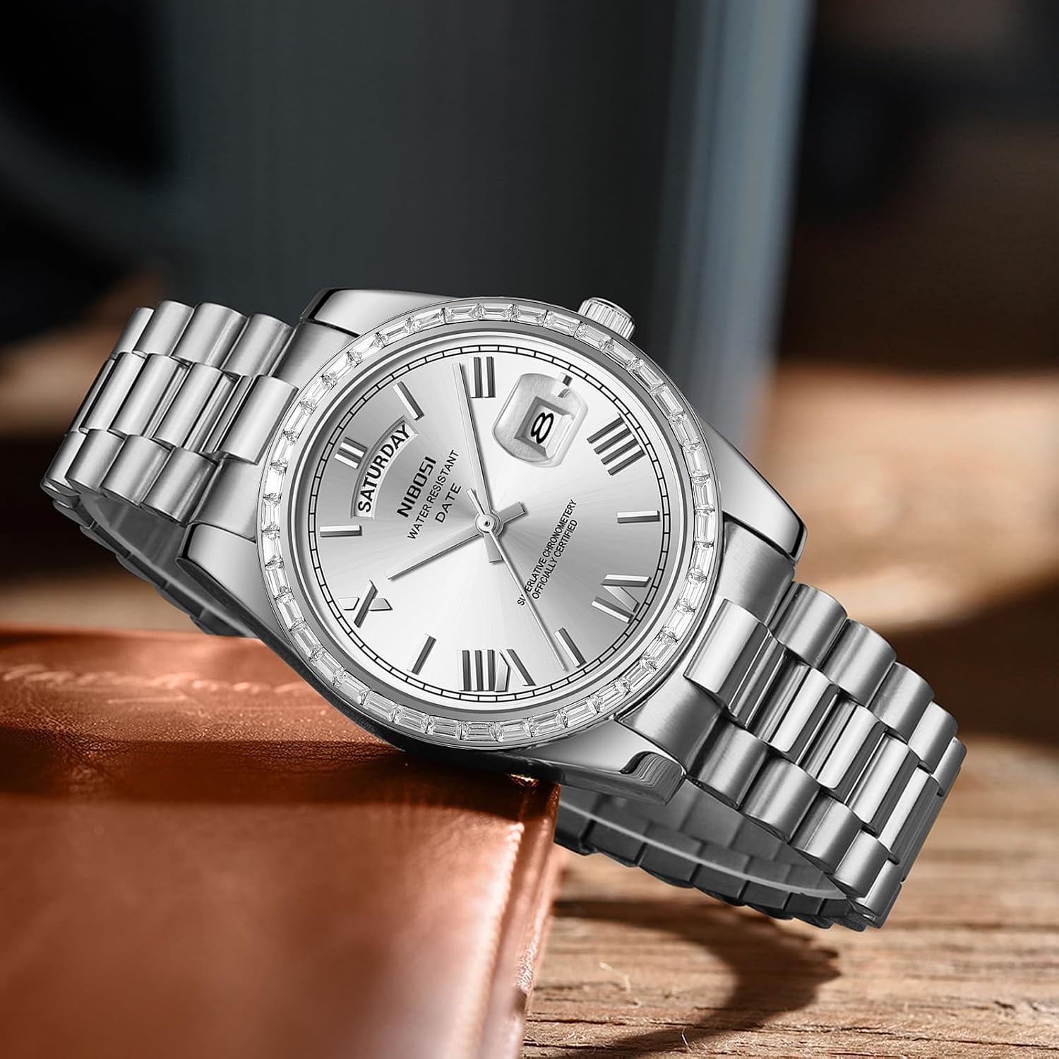 Detalle 2 de NIBOSI Men Watch 39 mm Quartz