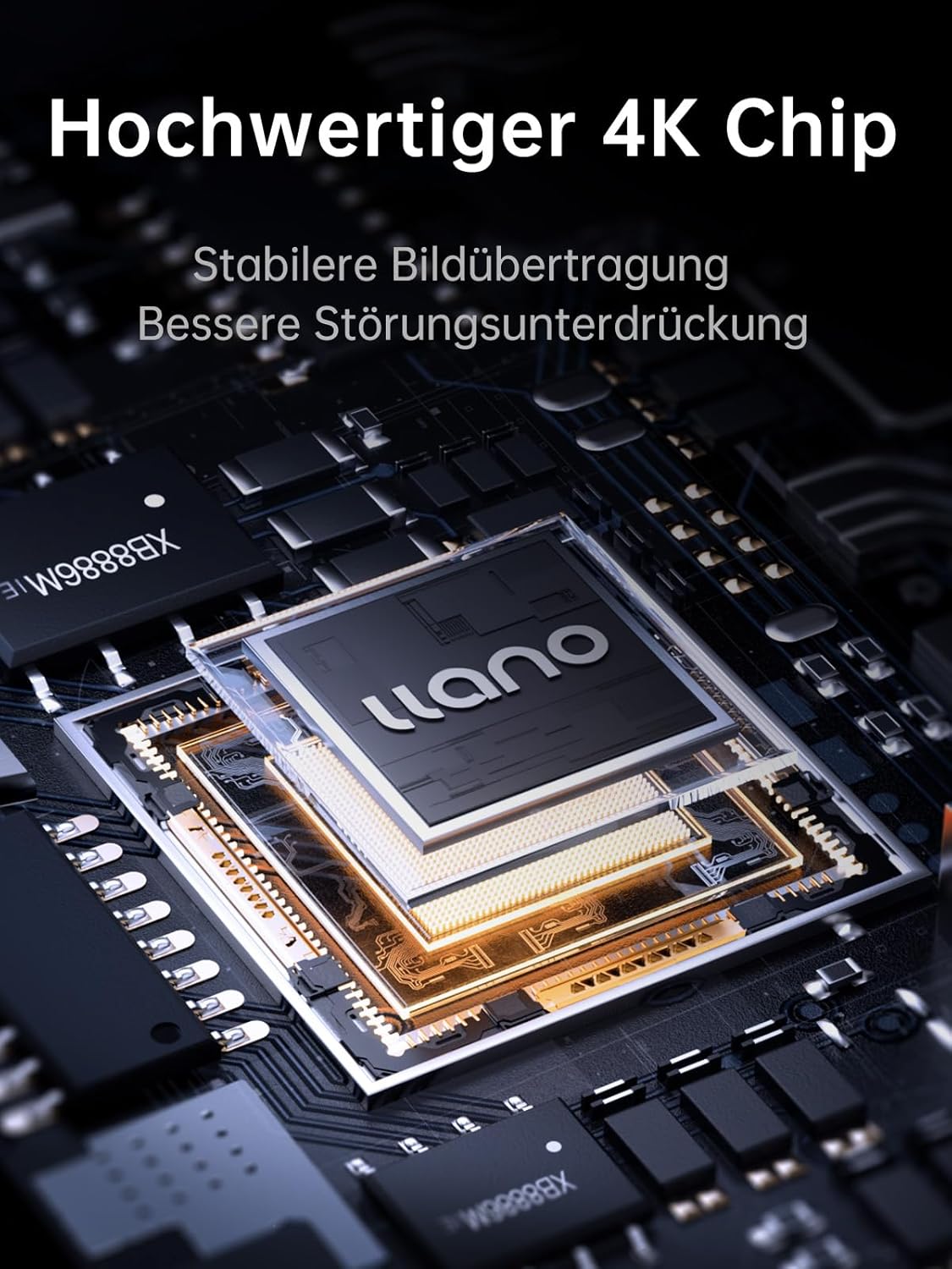 Thumbnail 5 de llano USB-C auf HDMI Kabel (4K 60 Hz, 100 W PD) – 1,5 m, HDR & Audio-Unterstützung