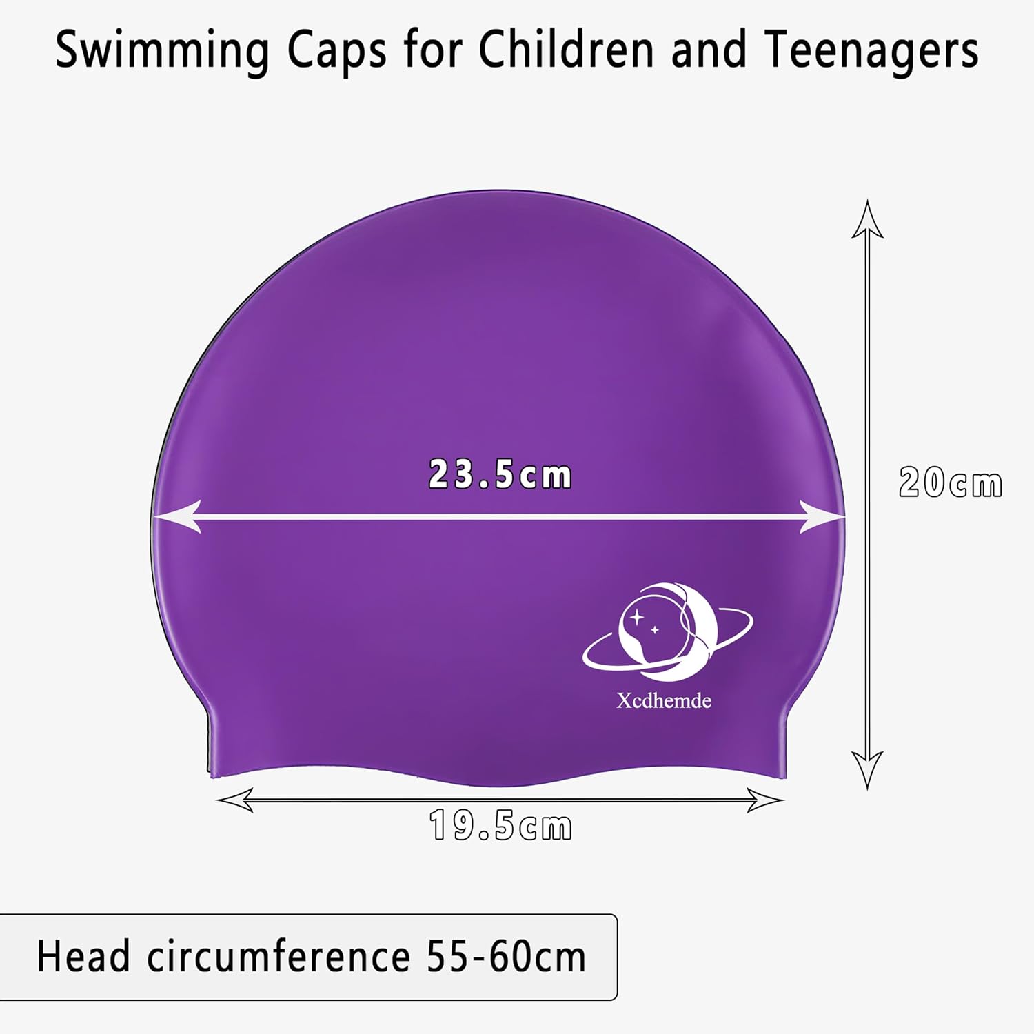 Detalle 2 de Xcdhemde Cuffia da Nuoto Unisex in Silicone: Comfort, Elasticità e Protezione per Capelli in Piscina
