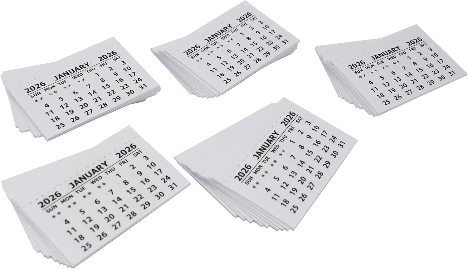 Detalle 2 de Bright Ideas 2026 Pack of 50 Calendar Tabs Inserts for School Crafts