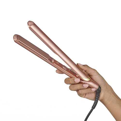 Detalle de BaByliss Rose Gold Hair Straighteners with Ceramic Plates (2598U)