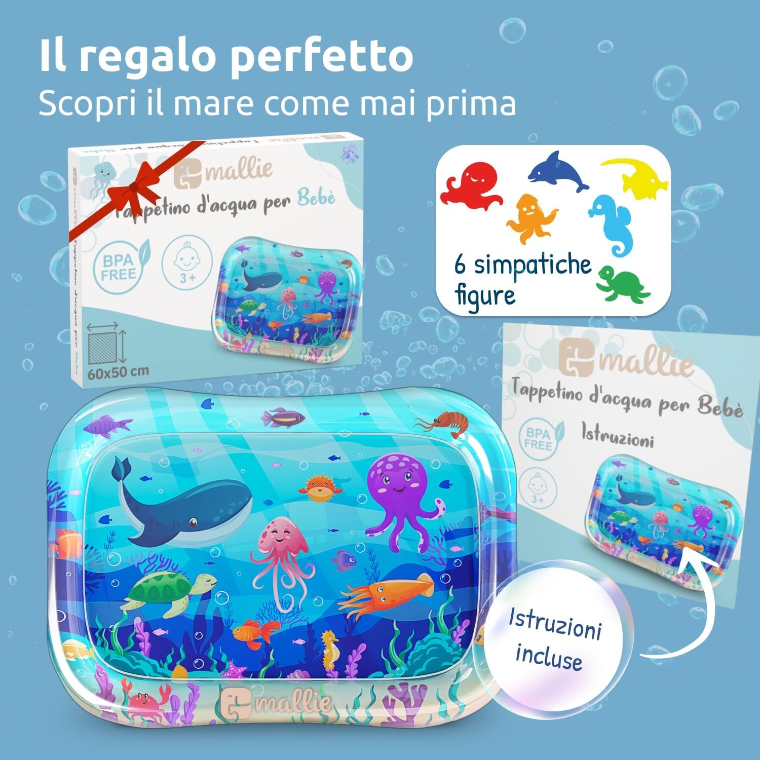 Thumbnail 4 de Mallie Tappeto Acqua Neonati Tummy Time