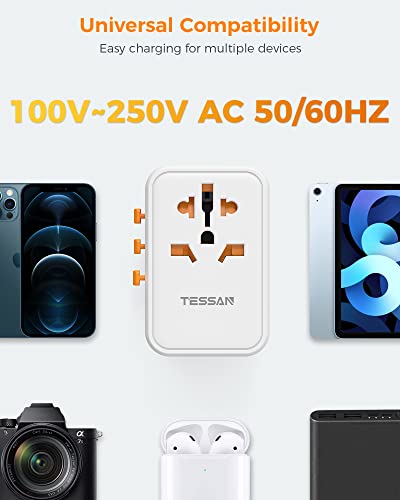 Thumbnail 6 de TESSAN Adaptateur Prise Universelle, Charge Rapide 45W