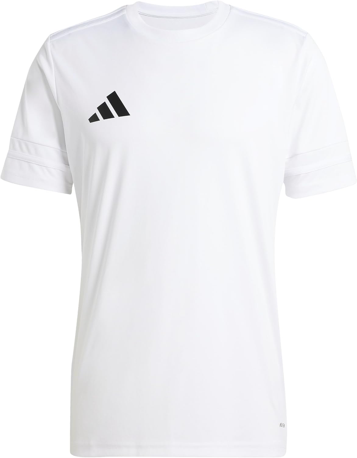 Detalle de Adidas Squadra25 Jersey de Manga Corta para Hombre – Blanco/Blanco/Negro, Talla M