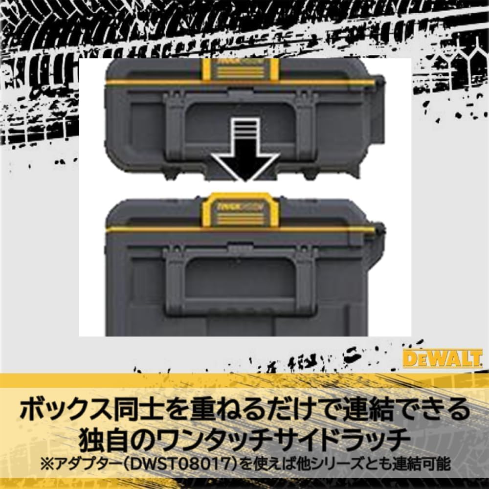 Thumbnail 6 de DEWALT DWST08330-1S タフシステム2.0 3段チェスト工具箱、浅型引き出し・金属スライド・PP製