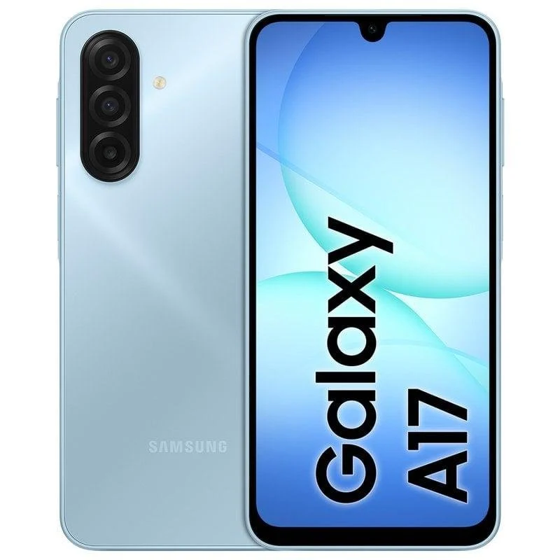 Samsung Galaxy A17 4G (4GB/128GB) azul claro con pantalla de 6,7