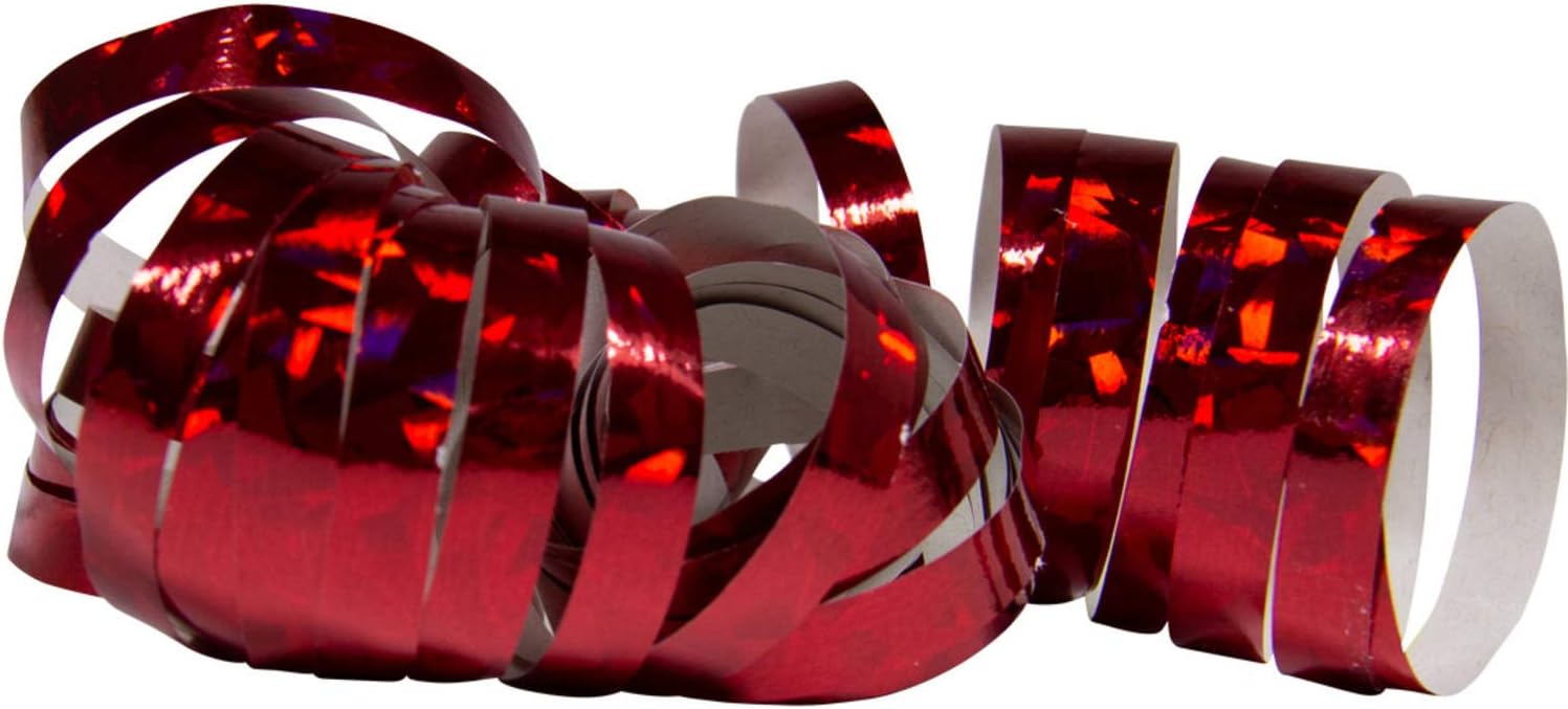 Thumbnail 2 de Folat Serpentines Holographic Red 4 m (2 pièces) en jonc